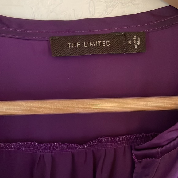 Size small deep purple top from The Limited. 100% polyester. - Picture 2 of 3
